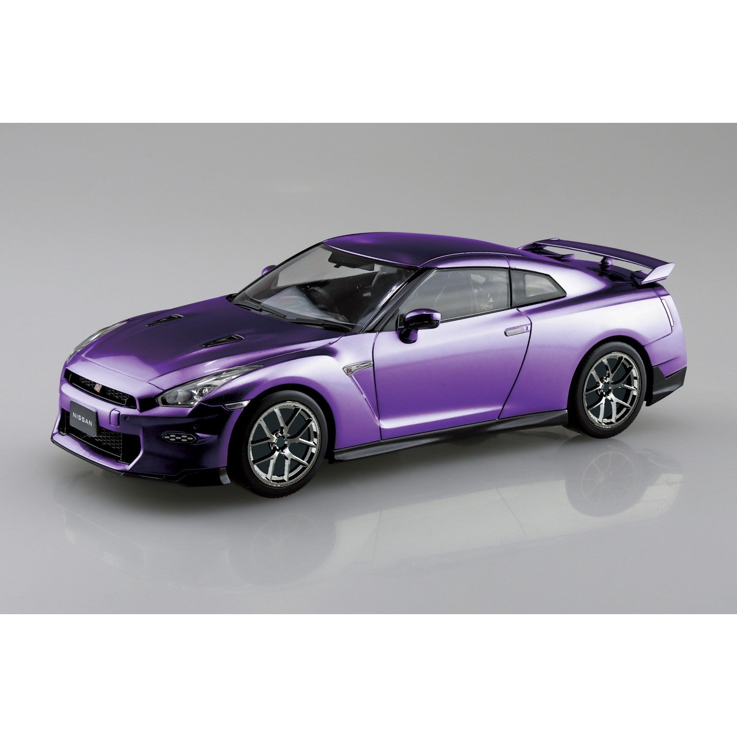【新品】【お取り寄せ】[PTM] 楽プラ スナップキット No.03CU-MP ニッサン R35 NISSAN GT-R 2024 カスタムホイール(メタリックパープル) プラモデル(204092) アオシマ(20260322)