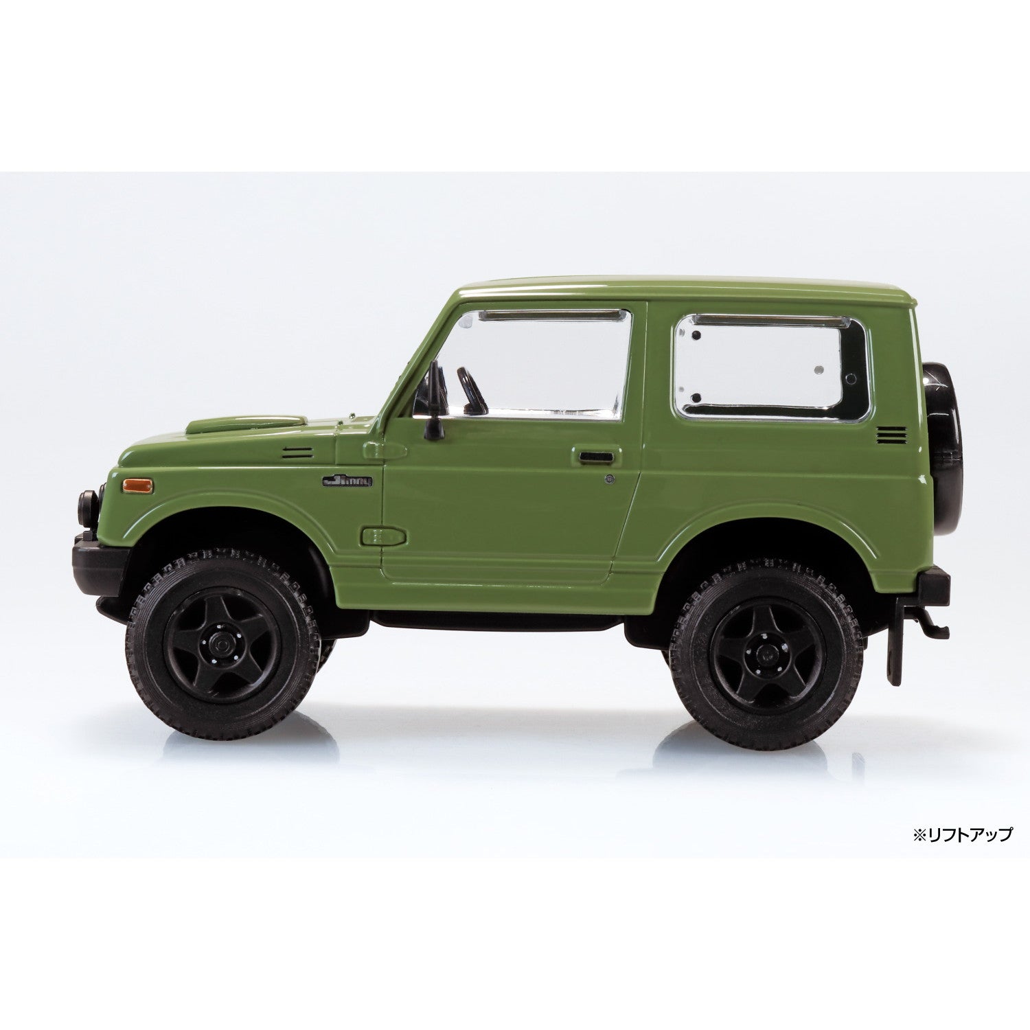 【予約安心出荷】[PTM] 楽プラ スナップキット No.18CU-OG スズキ JA11 ジムニー カスタムホイール(オリーブグリーン) プラモデル(204122) アオシマ(2026年3月)