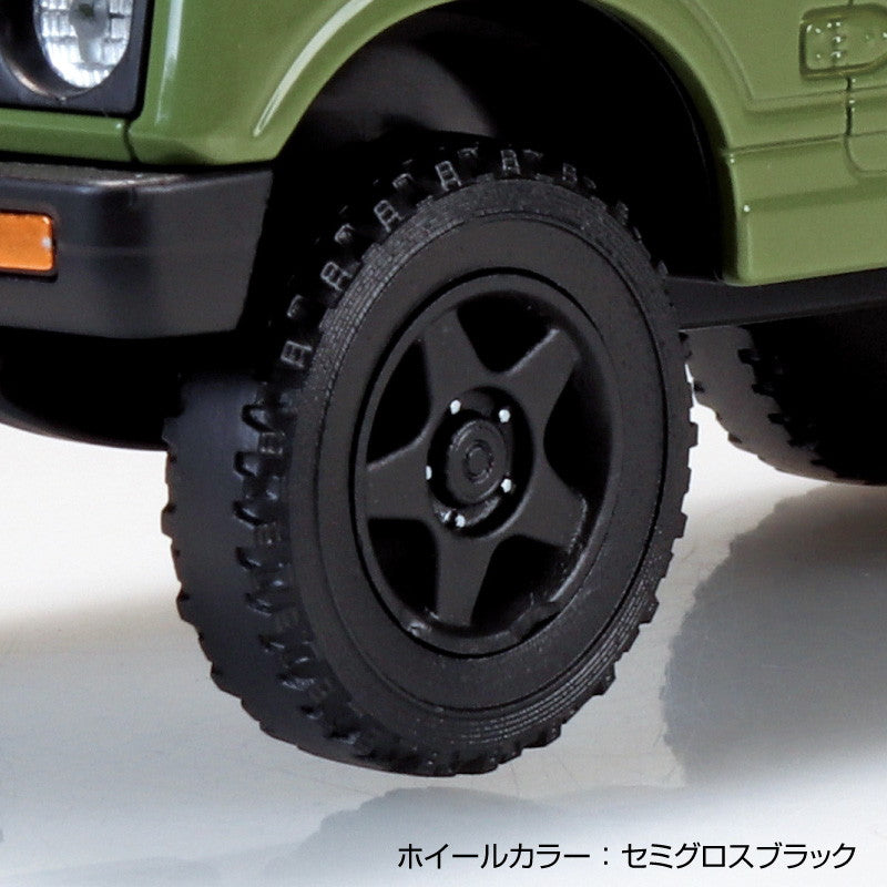 【予約安心出荷】[PTM] 楽プラ スナップキット No.18CU-OG スズキ JA11 ジムニー カスタムホイール(オリーブグリーン) プラモデル(204122) アオシマ(2026年3月)