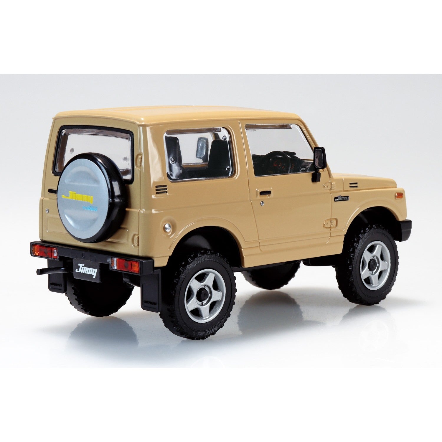 【新品】【お取り寄せ】[PTM] 楽プラ スナップキット No.18CU-KI スズキ JA11 ジムニー カスタムホイール(カーキ) プラモデル(204139) アオシマ(20260319)