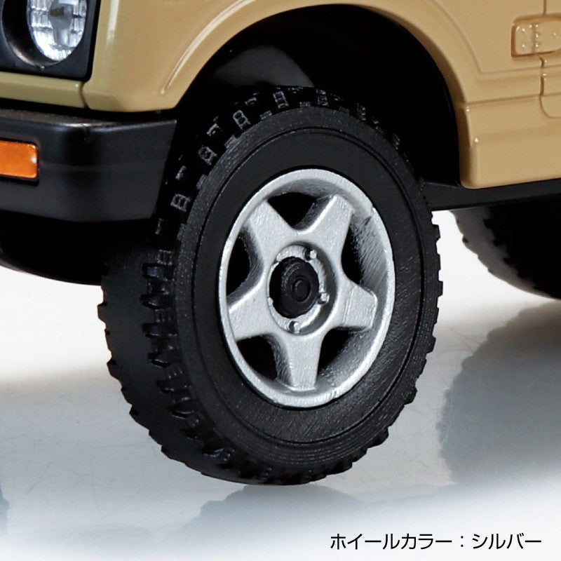 【新品】【お取り寄せ】[PTM] 楽プラ スナップキット No.18CU-KI スズキ JA11 ジムニー カスタムホイール(カーキ) プラモデル(204139) アオシマ(20260319)