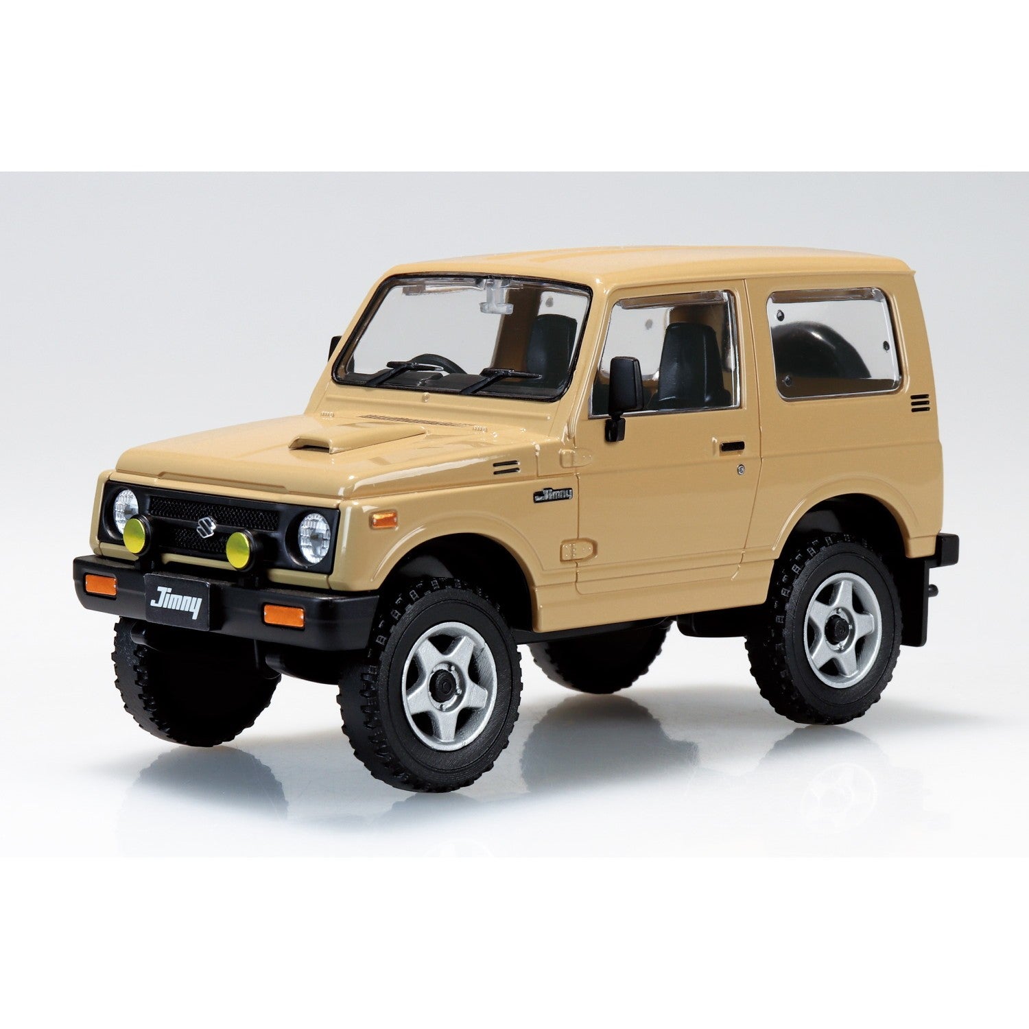 【新品】【お取り寄せ】[PTM] 楽プラ スナップキット No.18CU-KI スズキ JA11 ジムニー カスタムホイール(カーキ) プラモデル(204139) アオシマ(20260319)
