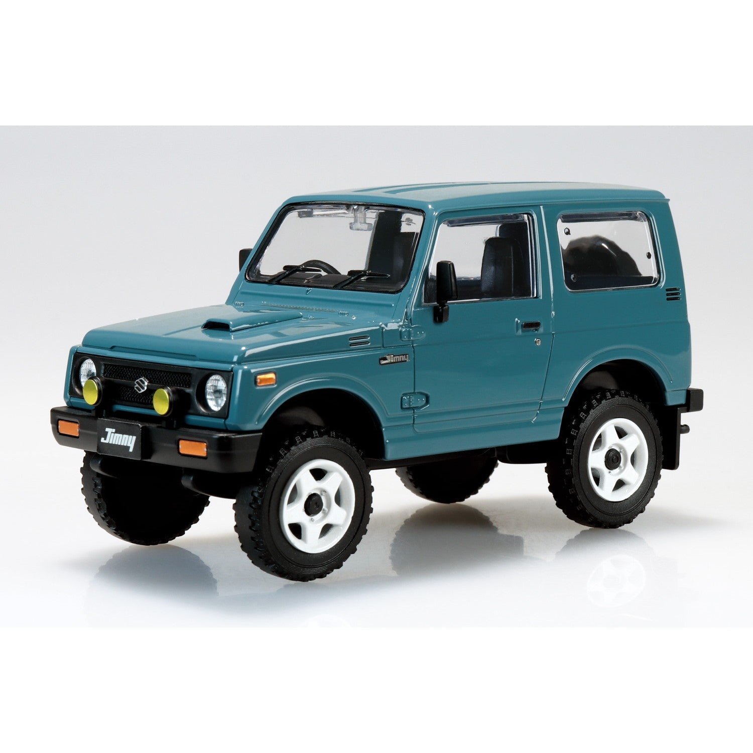 【新品】【お取り寄せ】[PTM] 楽プラ スナップキット No.18CU-BG スズキ JA11 ジムニー カスタムホイール(ブルーグレー) プラモデル(204146) アオシマ(20260319)