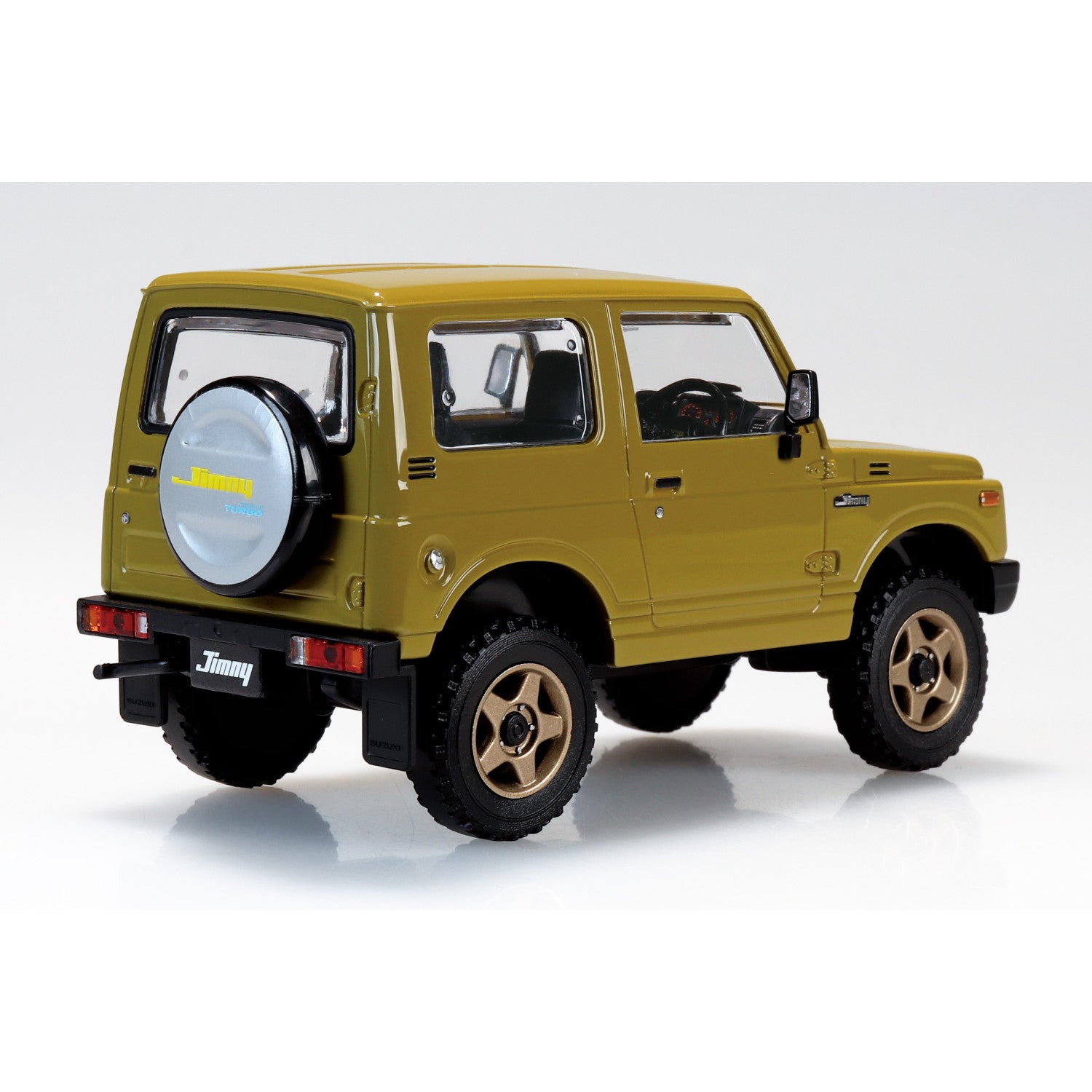 【予約安心出荷】[PTM] 楽プラ スナップキット No.18CU-OE スズキ JA11 ジムニー カスタムホイール(オリーブ) プラモデル(204153) アオシマ(2026年3月)