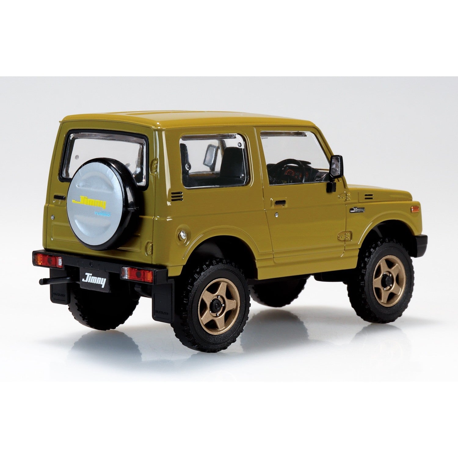 【新品】【お取り寄せ】[PTM] 楽プラ スナップキット No.18CU-OE スズキ JA11 ジムニー カスタムホイール(オリーブ) プラモデル(204153) アオシマ(20260319)