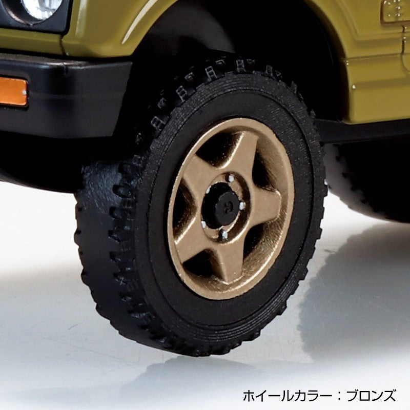 【新品】【お取り寄せ】[PTM] 楽プラ スナップキット No.18CU-OE スズキ JA11 ジムニー カスタムホイール(オリーブ) プラモデル(204153) アオシマ(20260319)