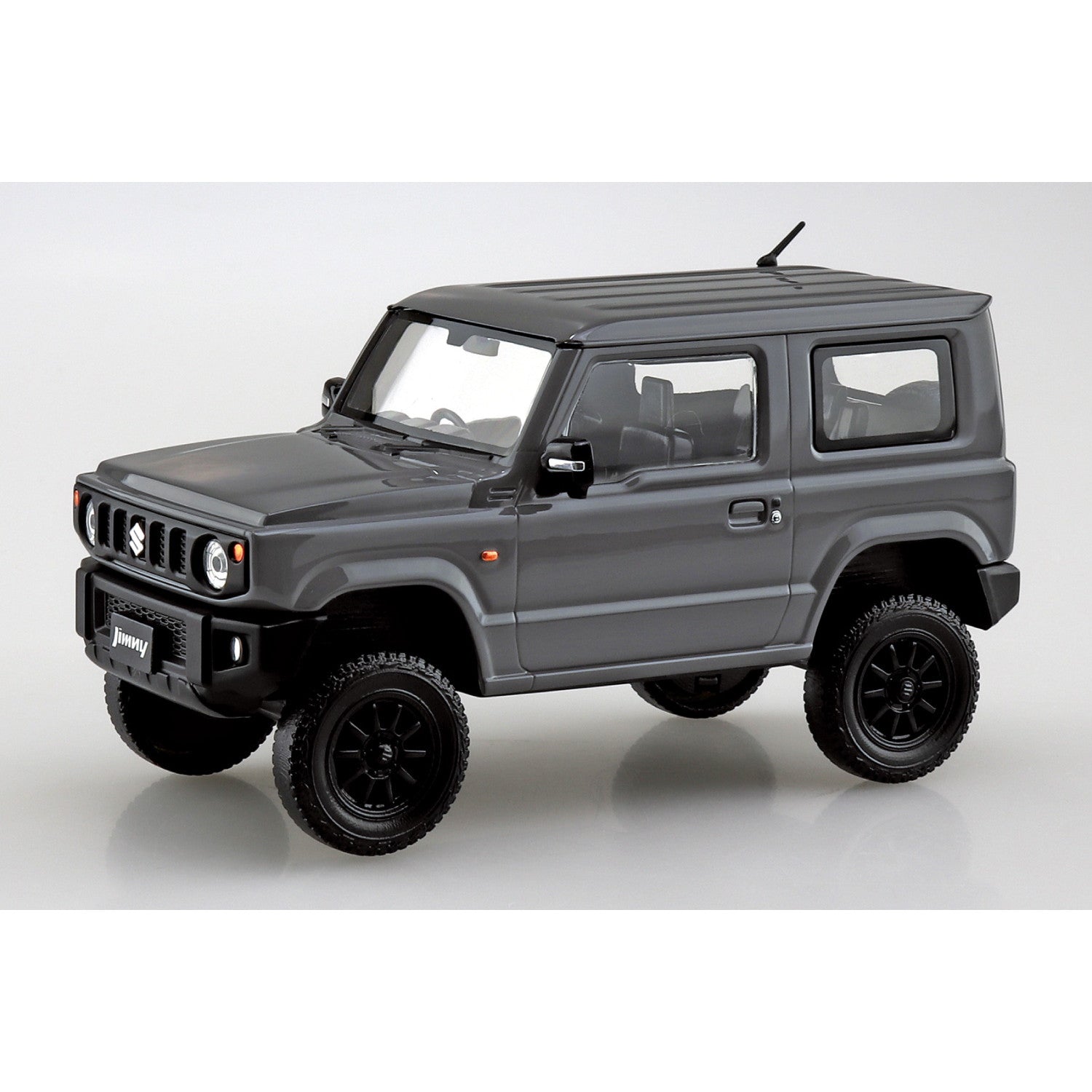 【予約安心出荷】[PTM] 楽プラ スナップキット No.09CU-MG スズキ JB64 ジムニー カスタムホイール(ミディアムグレー) プラモデル(204238) アオシマ(2026年3月)
