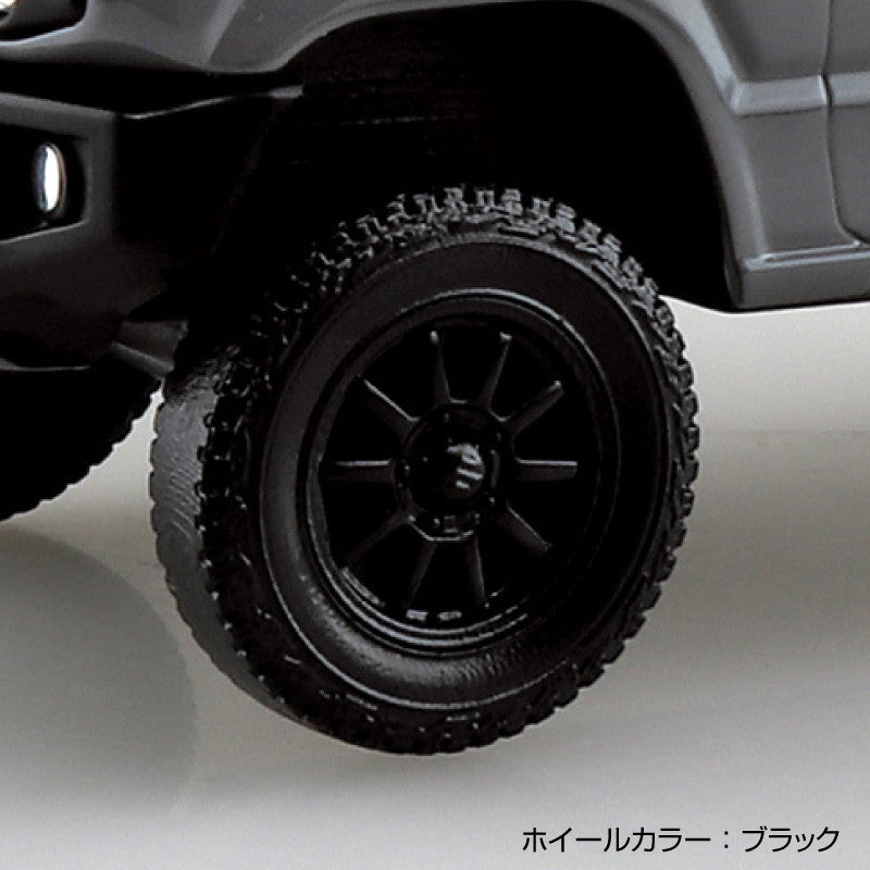 【予約安心出荷】[PTM] 楽プラ スナップキット No.09CU-MG スズキ JB64 ジムニー カスタムホイール(ミディアムグレー) プラモデル(204238) アオシマ(2026年3月)