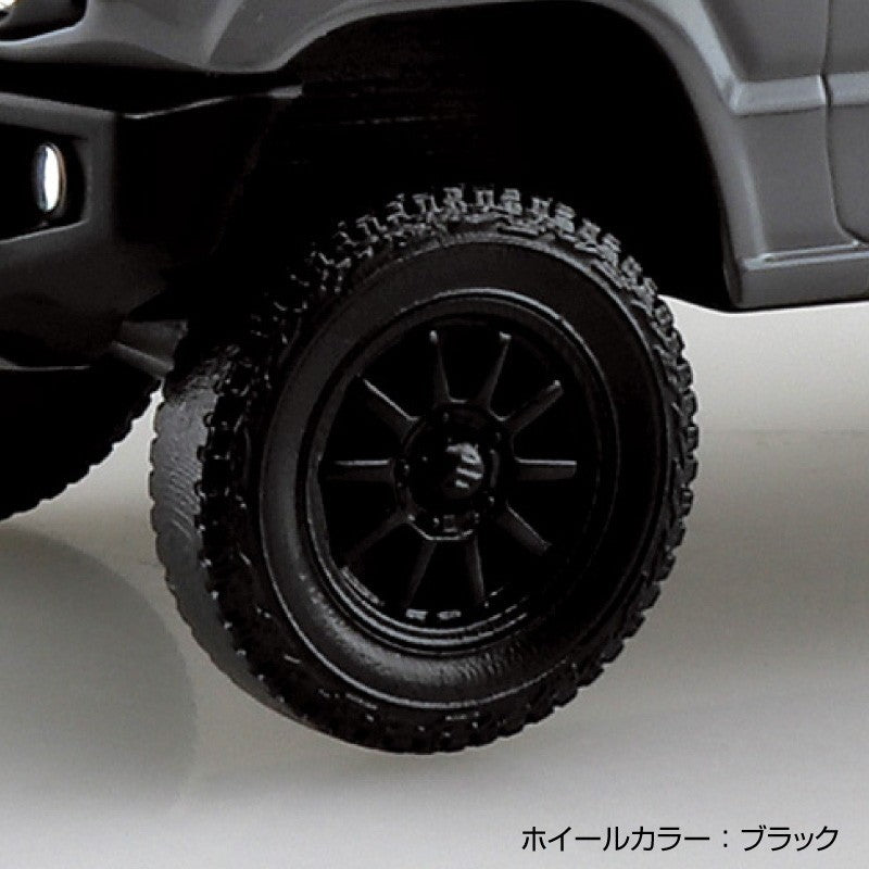 【新品】【お取り寄せ】[PTM] 楽プラ スナップキット No.09CU-MG スズキ JB64 ジムニー カスタムホイール(ミディアムグレー) プラモデル(204238) アオシマ(20260316)
