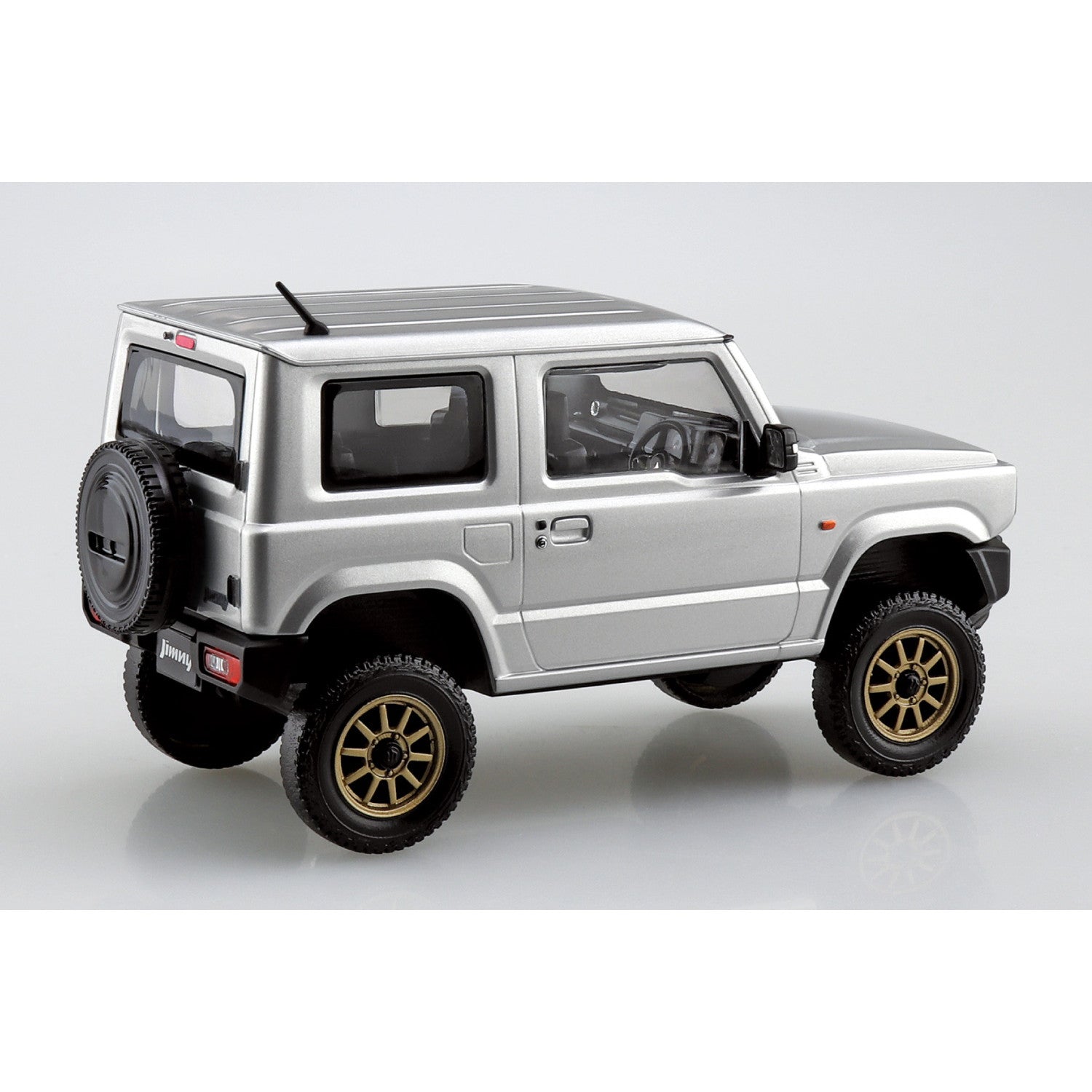 【予約安心出荷】[PTM] 楽プラ スナップキット No.09CU-SS スズキ JB64 ジムニー カスタムホイール(シルキーシルバーメタリック) プラモデル(204252) アオシマ(2026年3月)