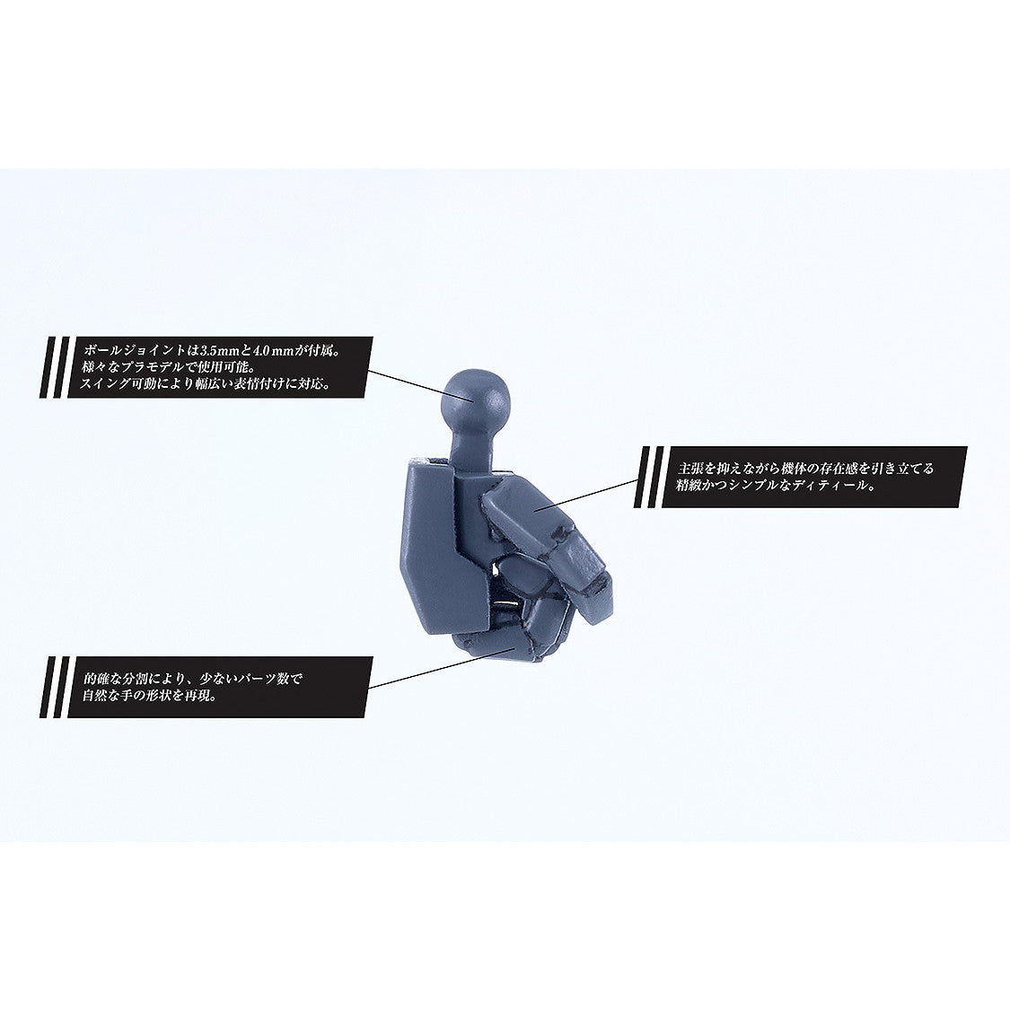 【予約安心出荷】[PTM] MODEROID(モデロイド) Tハンドセット 角/M from ティタノマキアSIDE:CE プラモデル用アクセサリ グッドスマイルカンパニー(2026年1月)
