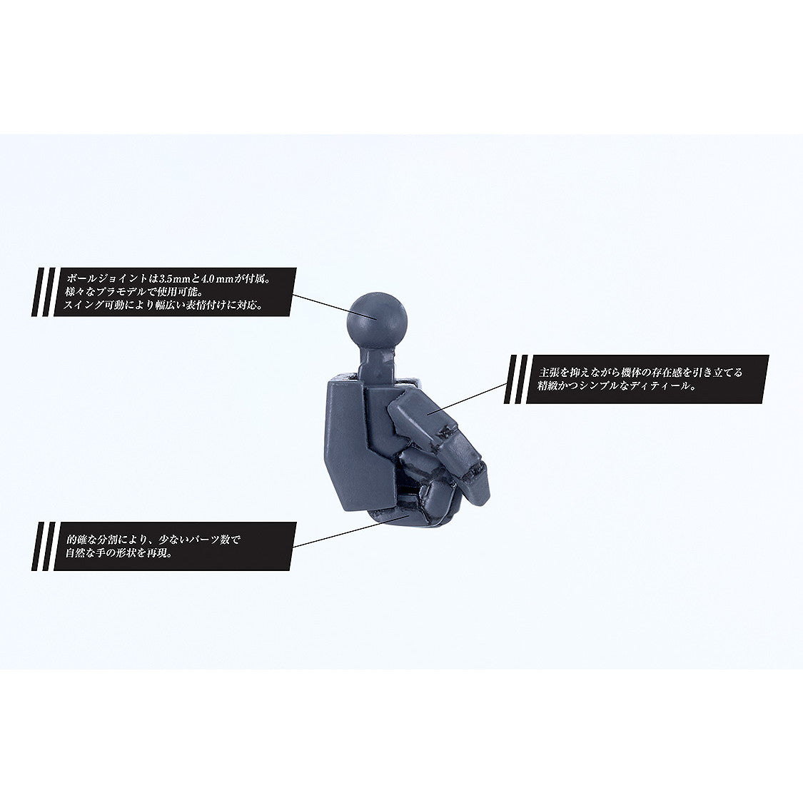 【予約安心出荷】[PTM] MODEROID(モデロイド) Tハンドセット 角/S from ティタノマキアSIDE:CE プラモデル用アクセサリ グッドスマイルカンパニー(2026年1月)