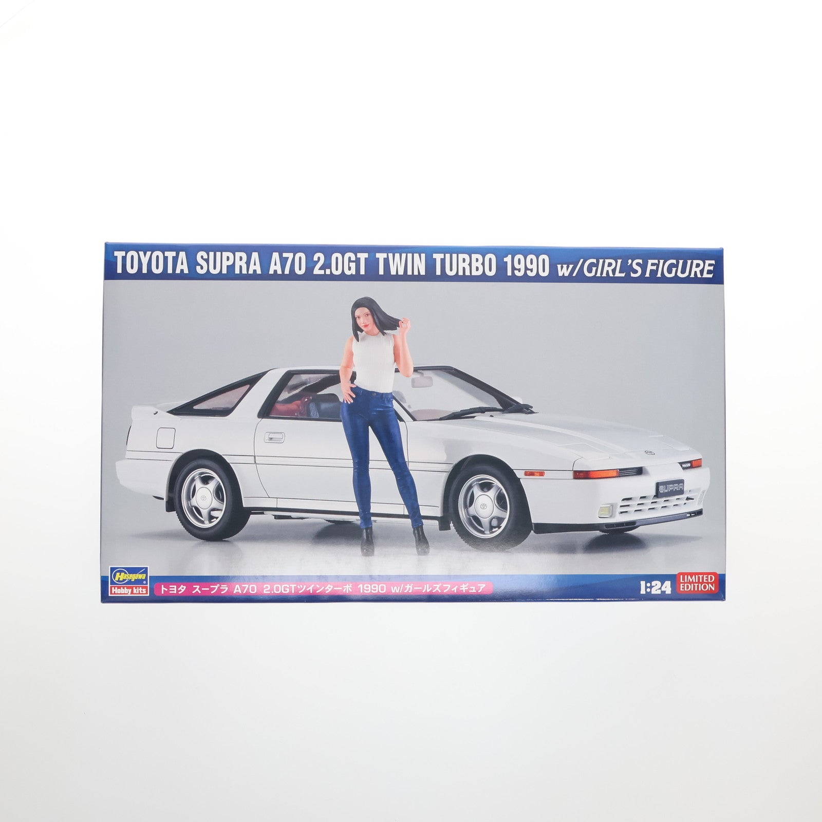【中古即納】[PTM] 1/24 トヨタ スープラ A70 2.0GTツインターボ 1990 w/ガールズフィギュア プラモデル(SP614) ハセガワ(20240904)