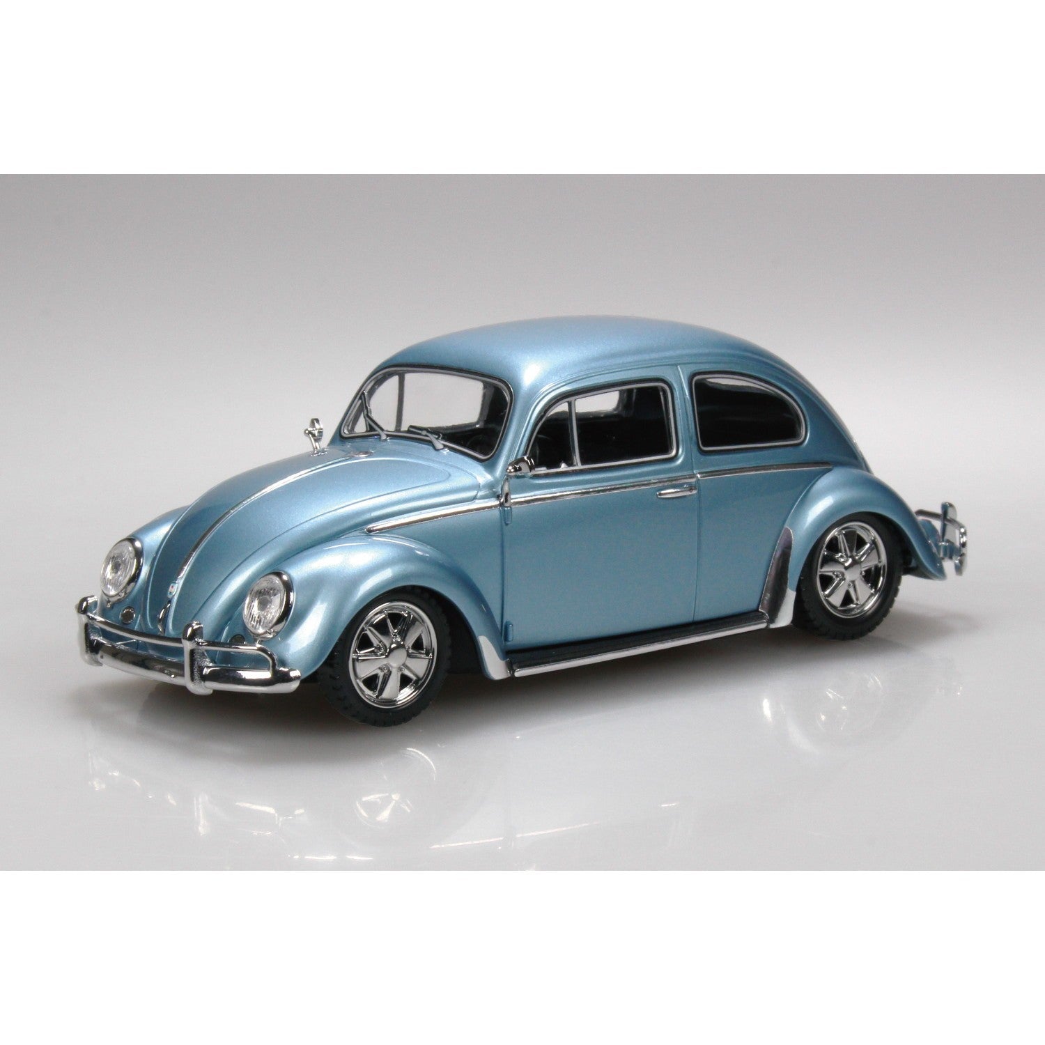 【新品即納】[PTM] 楽プラ スナップキット No.20CU-SS 1/32 フォルクスワーゲン ビートル カスタム(ストラトシルバー) プラモデル(068052) アオシマ(20260523)