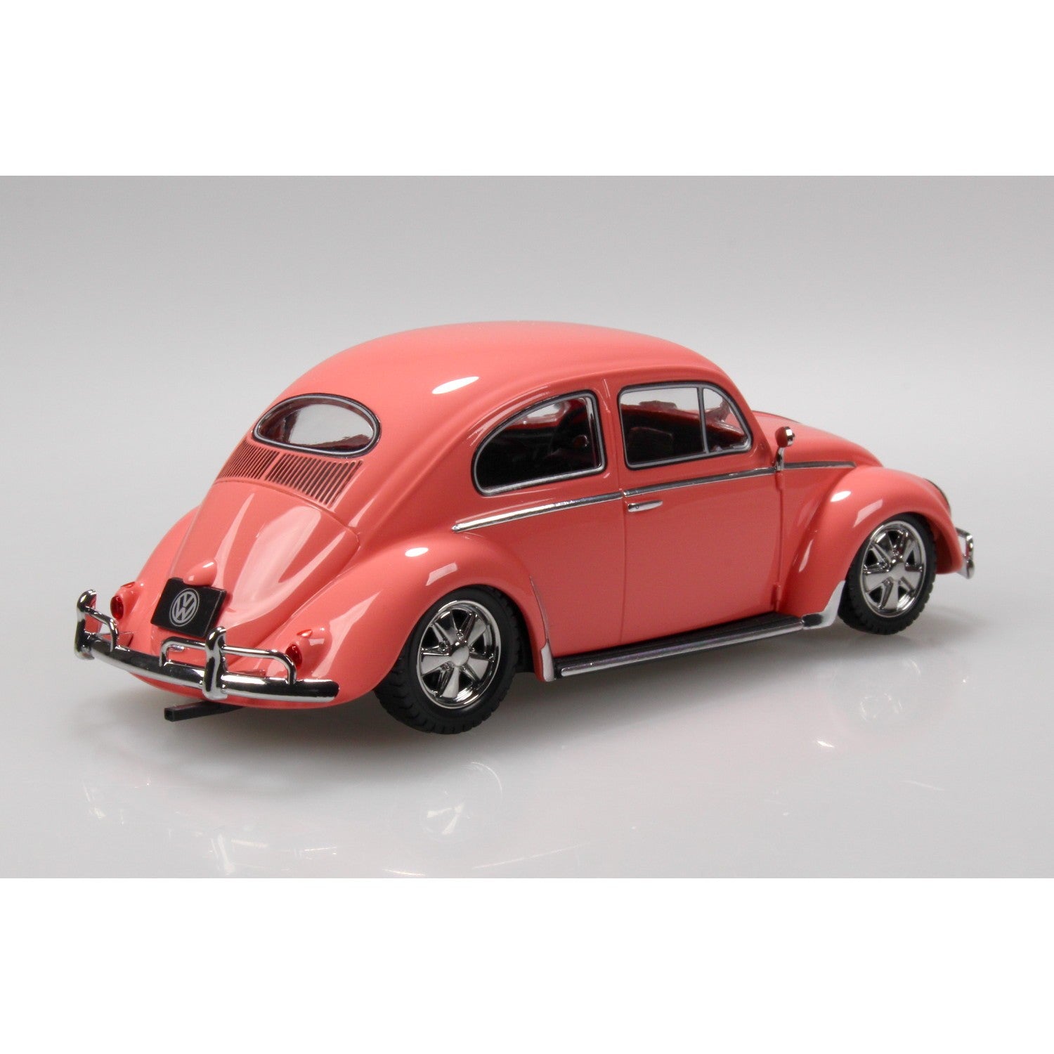 【新品即納】[PTM] 楽プラ スナップキット No.20CU-CP 1/32 フォルクスワーゲン ビートル カスタム(コーラルピンク) プラモデル(068069) アオシマ(20260523)