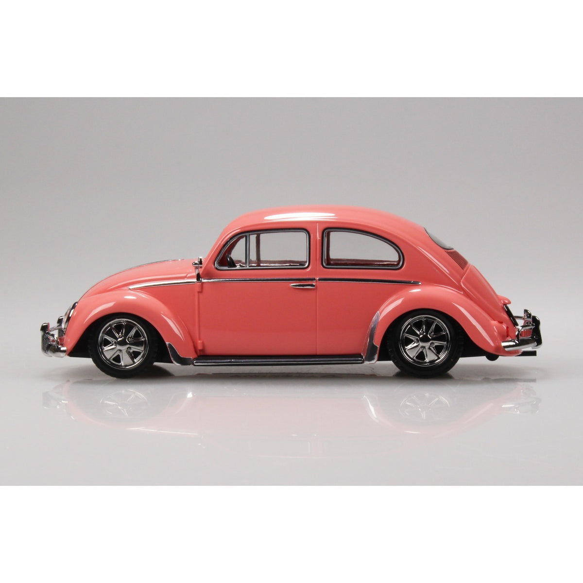 【新品】【お取り寄せ】[PTM] 楽プラ スナップキット No.20CU-CP 1/32 フォルクスワーゲン ビートル カスタム(コーラルピンク) プラモデル(068069) アオシマ(20260523)