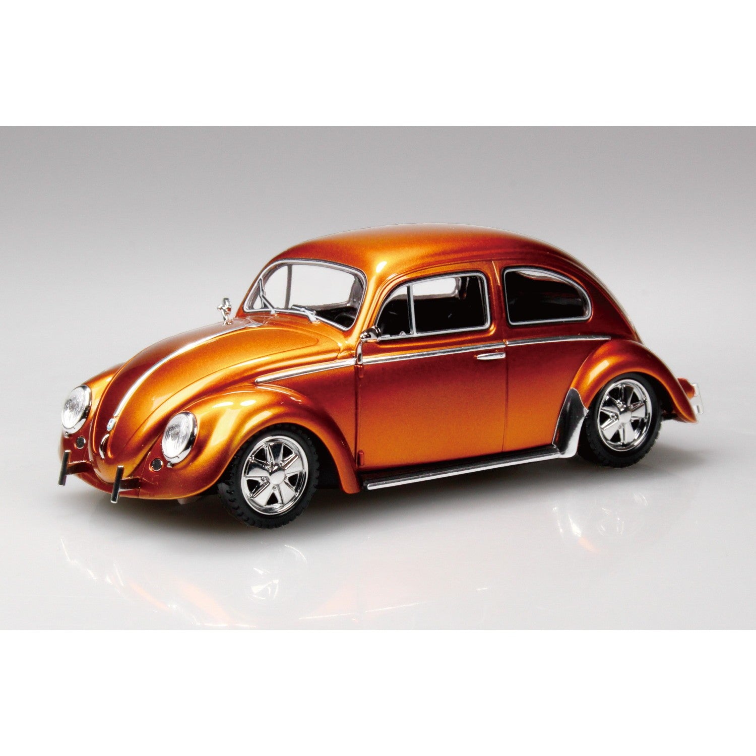【新品即納】[PTM] 楽プラ スナップキット No.20CU-MO 1/32 フォルクスワーゲン ビートル カスタム(メタリックオレンジ) プラモデル(068083) アオシマ(20260523)