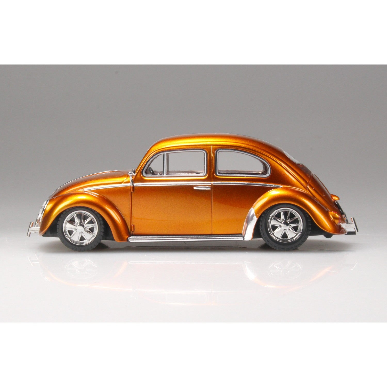 【新品即納】[PTM] 楽プラ スナップキット No.20CU-MO 1/32 フォルクスワーゲン ビートル カスタム(メタリックオレンジ) プラモデル(068083) アオシマ(20260523)