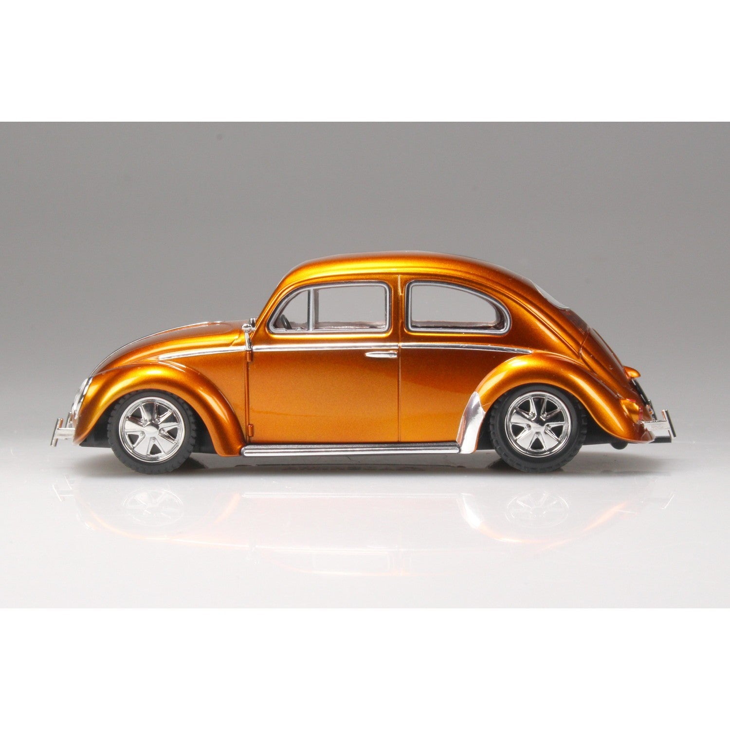 【新品】【お取り寄せ】[PTM] 楽プラ スナップキット No.20CU-MO 1/32 フォルクスワーゲン ビートル カスタム(メタリックオレンジ) プラモデル(068083) アオシマ(20260523)