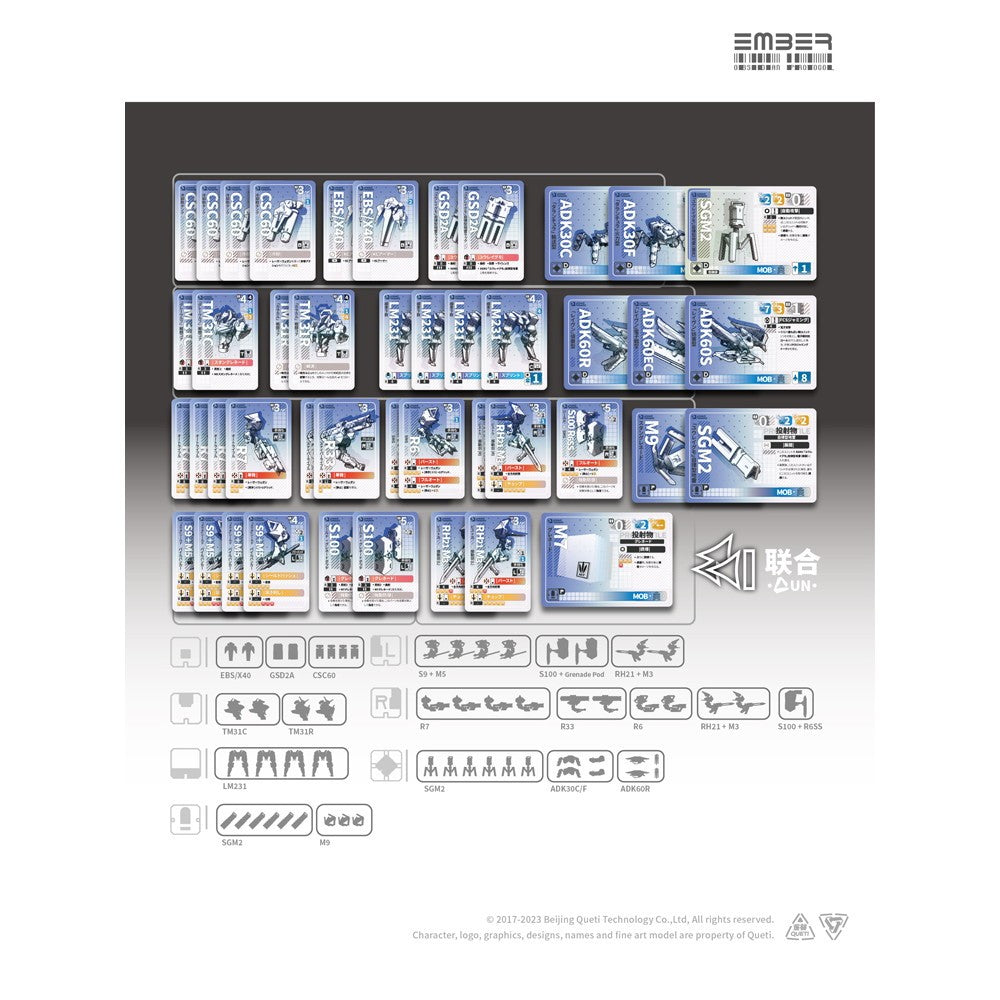 【予約安心出荷】[PTM] UNコアパック エンバー:オブシディアンプロトコル プラモデル(GN213) Queti Tectonics(2026年7月)