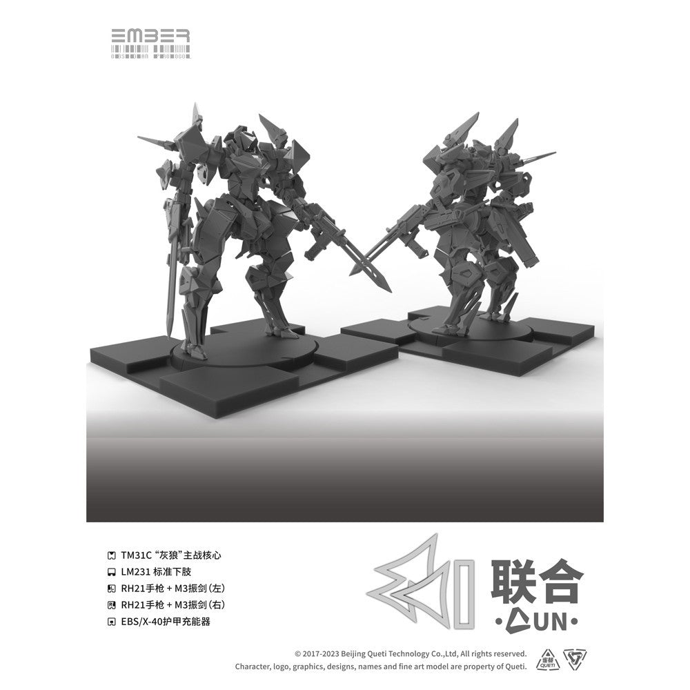 【予約安心出荷】[PTM] UNコアパック エンバー:オブシディアンプロトコル プラモデル(GN213) Queti Tectonics(2026年7月)