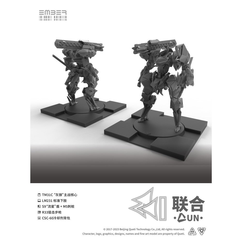 【予約安心出荷】[PTM] UNコアパック エンバー:オブシディアンプロトコル プラモデル(GN213) Queti Tectonics(2026年7月)
