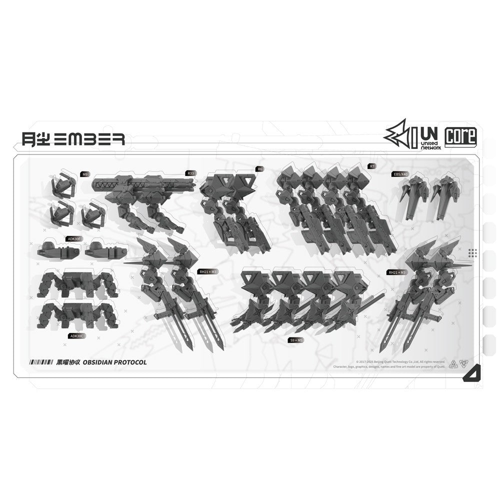 【予約安心出荷】[PTM] UNコアパック エンバー:オブシディアンプロトコル プラモデル(GN213) Queti Tectonics(2026年7月)