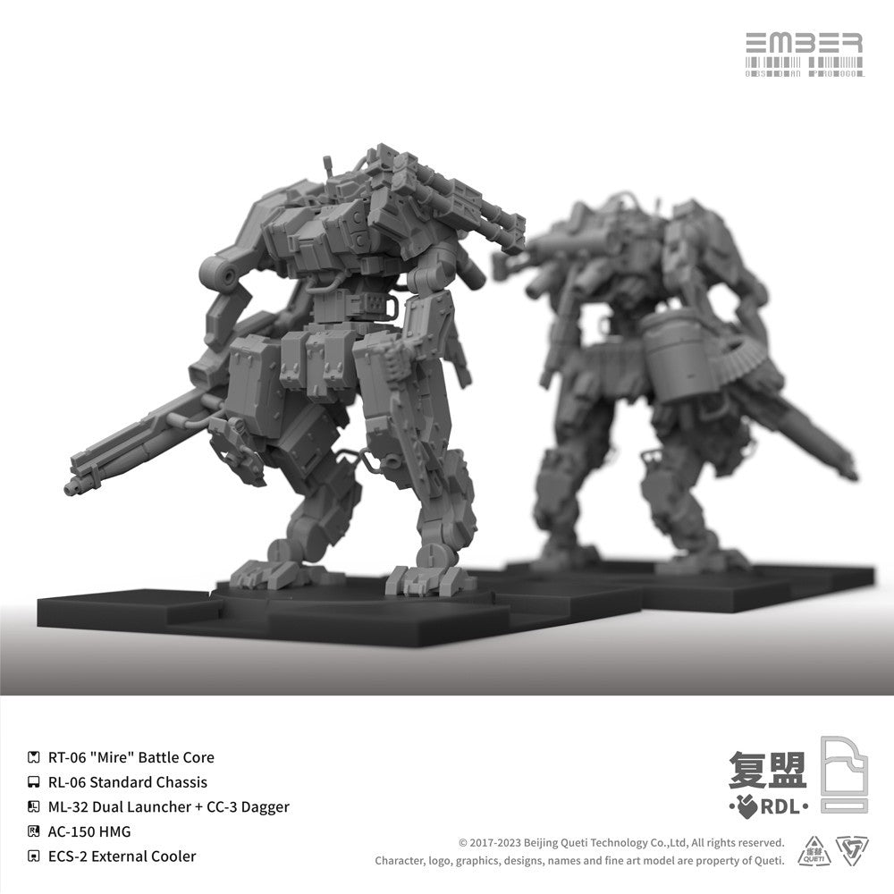 【予約安心出荷】[PTM] (再販) RDLコアパック エンバー:オブシディアンプロトコル プラモデル(GN104R) Queti Tectonics(2026年8月)