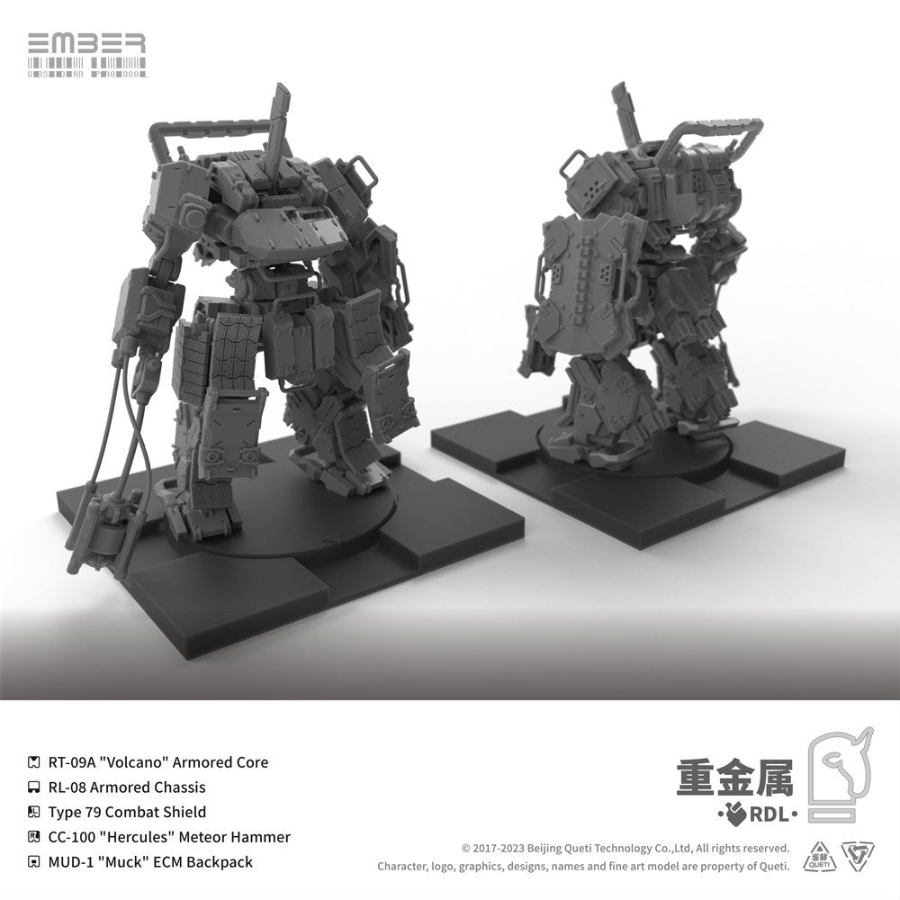 【予約安心出荷】[PTM] (再販) RDL重金属 拡張パック エンバー:オブシディアンプロトコル プラモデル(GN105R) Queti Tectonics(2026年8月)