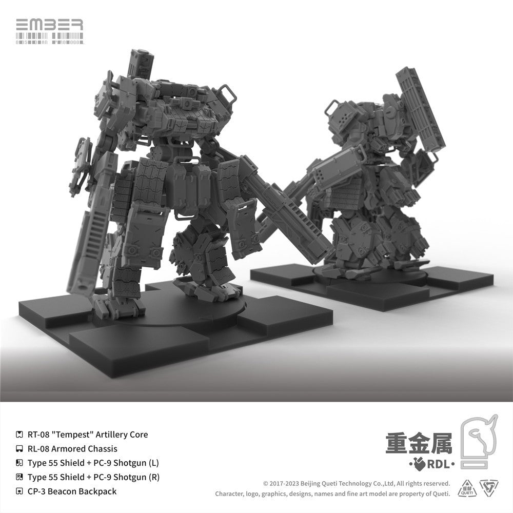 【予約安心出荷】[PTM] (再販) RDL重金属 拡張パック エンバー:オブシディアンプロトコル プラモデル(GN105R) Queti Tectonics(2026年8月)