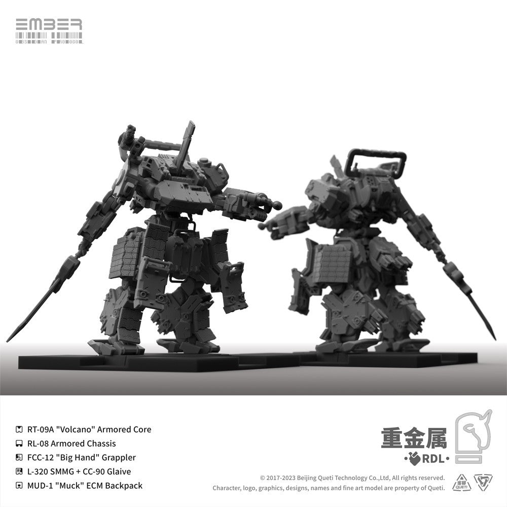 【予約安心出荷】[PTM] (再販) RDL重金属 拡張パック エンバー:オブシディアンプロトコル プラモデル(GN105R) Queti Tectonics(2026年8月)