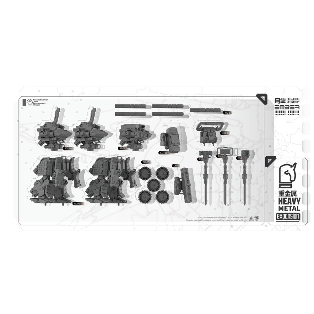 【予約安心出荷】[PTM] (再販) RDL重金属 拡張パック エンバー:オブシディアンプロトコル プラモデル(GN105R) Queti Tectonics(2026年8月)