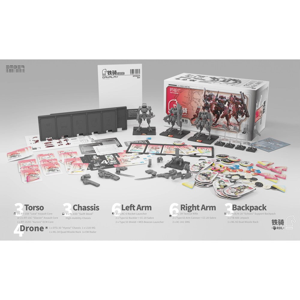 【予約安心出荷】[PTM] (再販) RDL鉄騎 拡張パック エンバー:オブシディアンプロトコル プラモデル(GN107R) Queti Tectonics(2026年8月)