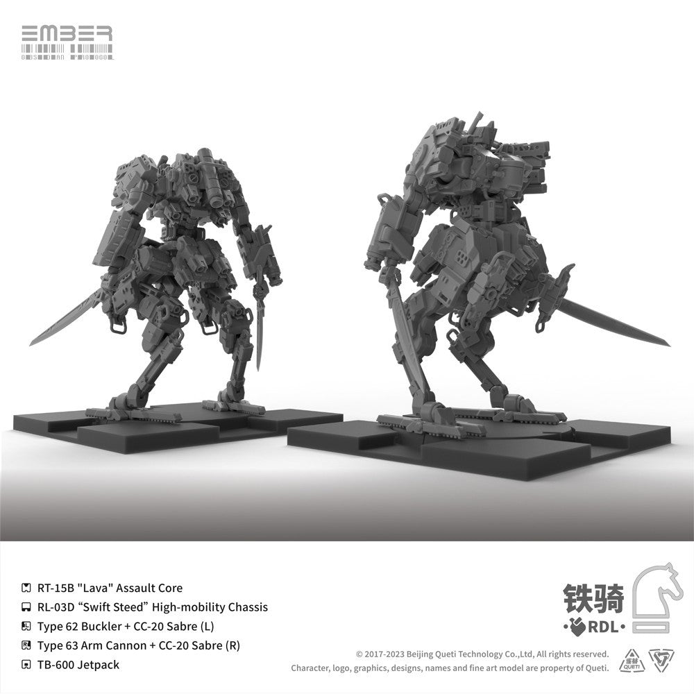 【予約安心出荷】[PTM] (再販) RDL鉄騎 拡張パック エンバー:オブシディアンプロトコル プラモデル(GN107R) Queti Tectonics(2026年8月)