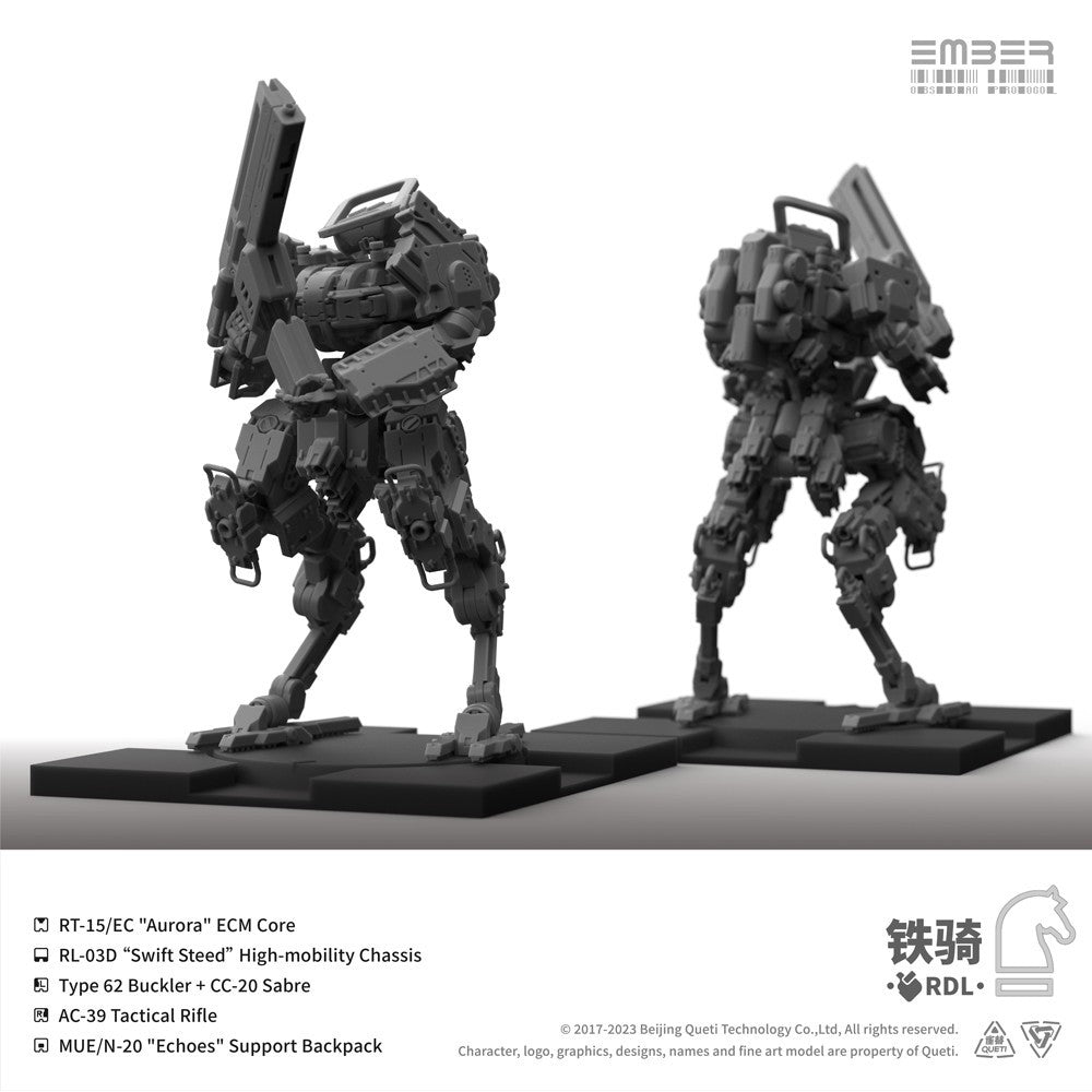 【予約安心出荷】[PTM] (再販) RDL鉄騎 拡張パック エンバー:オブシディアンプロトコル プラモデル(GN107R) Queti Tectonics(2026年8月)