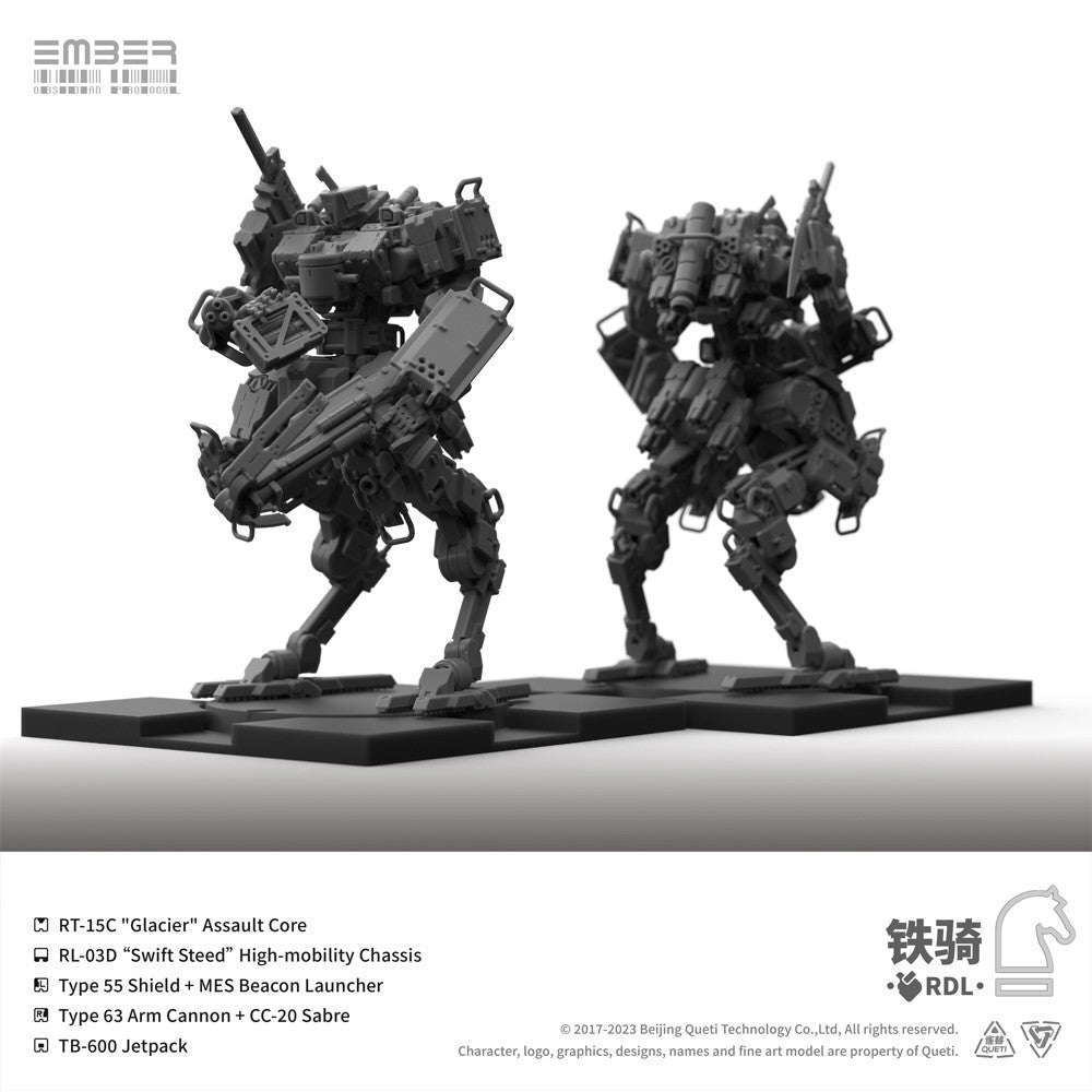 【予約安心出荷】[PTM] (再販) RDL鉄騎 拡張パック エンバー:オブシディアンプロトコル プラモデル(GN107R) Queti Tectonics(2026年8月)
