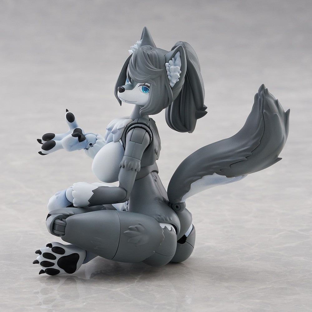 【新品】【お取り寄せ】[PTM] けもプラ No.KP-03R ハイイロオオカミ プラモデル(204399) アオシマ(20260627)