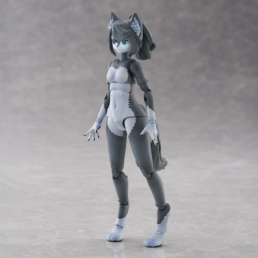 【新品】【お取り寄せ】[PTM] けもプラ No.KP-03R ハイイロオオカミ プラモデル(204399) アオシマ(20260627)