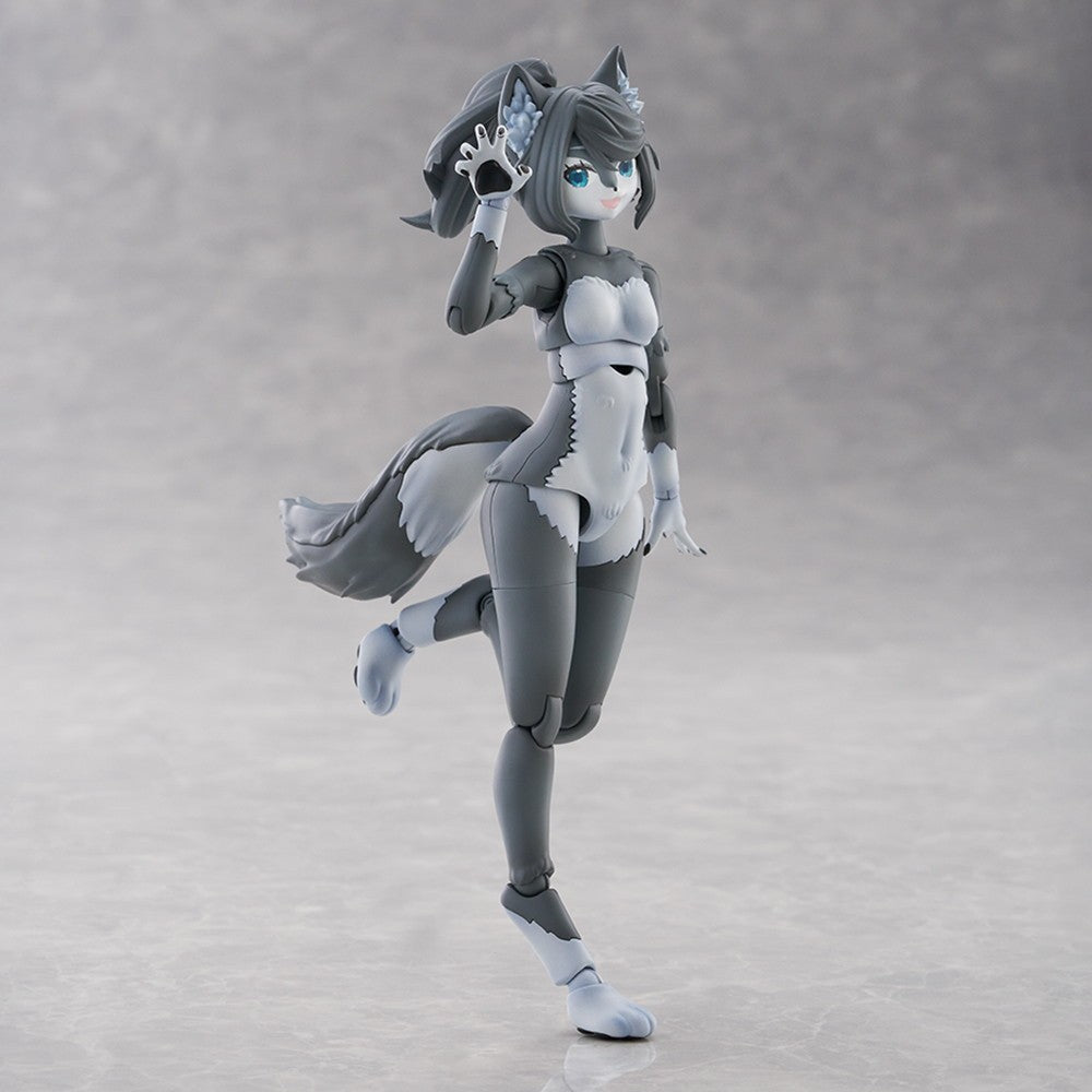 【新品】【お取り寄せ】[PTM] けもプラ No.KP-03R ハイイロオオカミ プラモデル(204399) アオシマ(20260627)