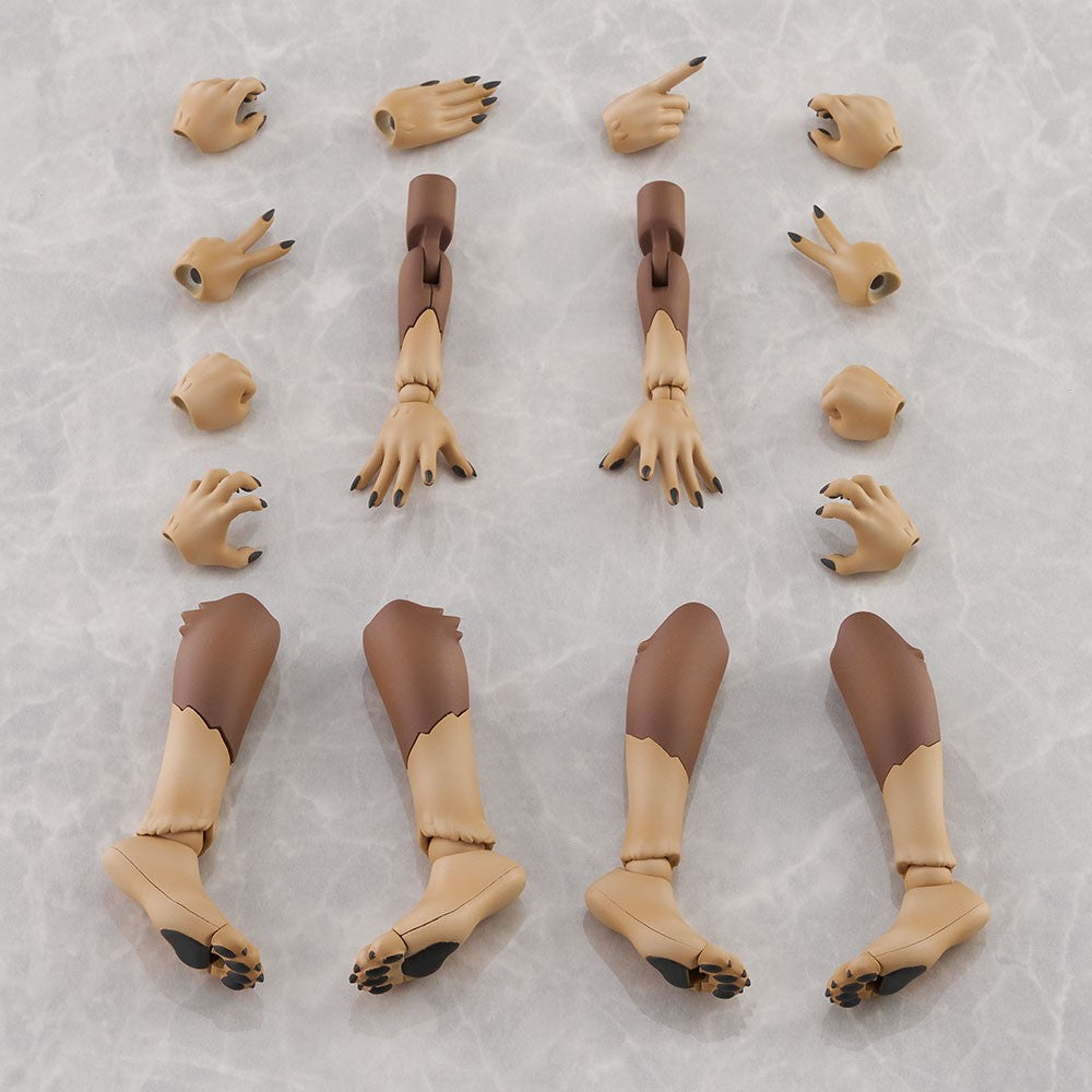 【予約安心出荷】[PTM] けもプラ No.KO-02RJW アーム&レッグパーツセット 01[ニホンオオカミカラー] プラモデル用アクセサリ(204412) アオシマ(2026年6月)