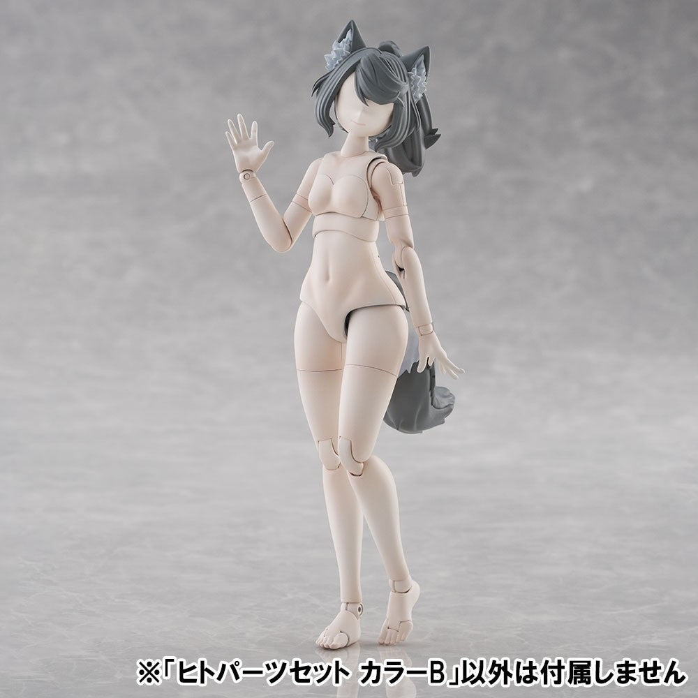 【新品】【お取り寄せ】[PTM] けもプラ No.KO-03R ヒトパーツセット[カラーB] プラモデル用アクセサリ(204436) アオシマ(20260627)