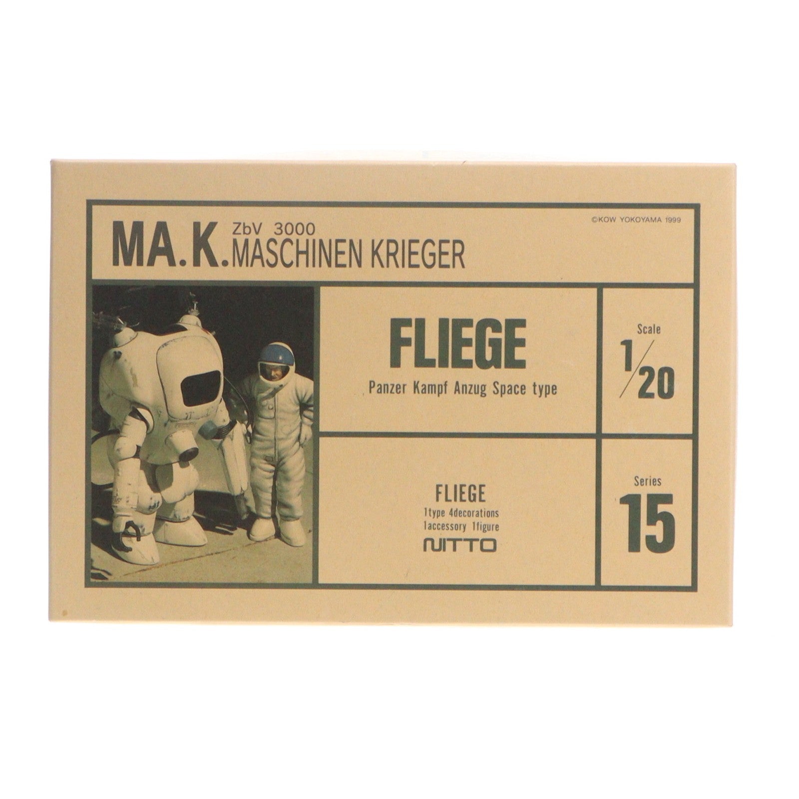 【中古即納】[PTM] 1/20 FLIEGE(フリーゲ) Ma.K. マシーネンクリーガー Zbv3000 シリーズNo.15 プラモデル(25123) 日東科学(NITTO)(19990731)