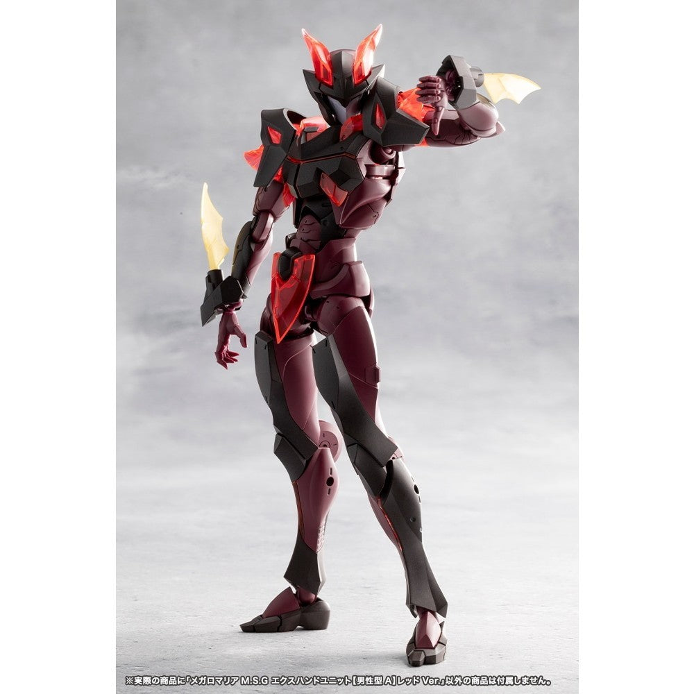 【新品】【お取り寄せ】[PTM] メガロマリアM.S.G エクスハンドユニット【男性型A】レッドVer. 無限邂逅メガロマリア プラモデル用アクセサリ(CX044) コトブキヤ(20260625)