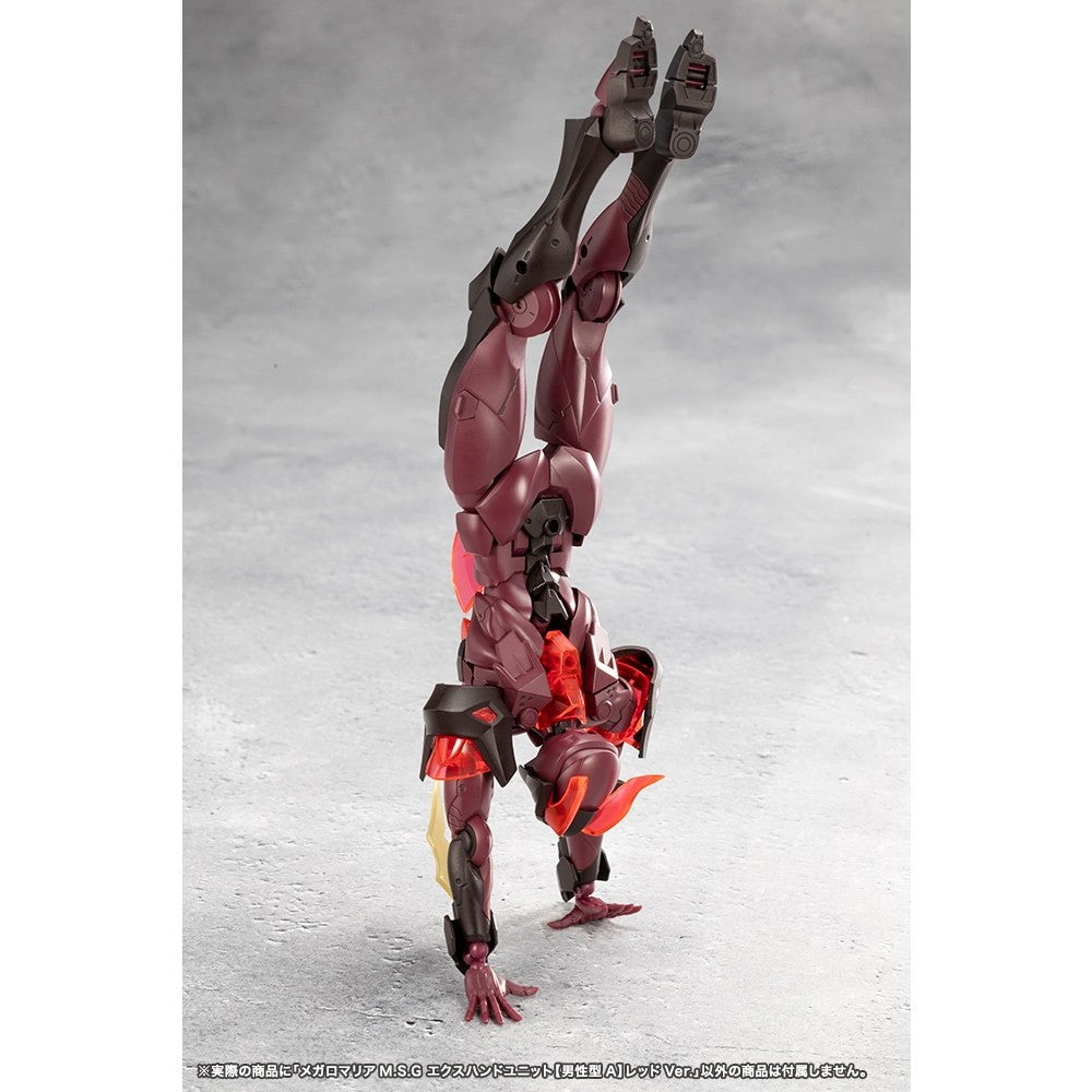 【予約安心出荷】[PTM] メガロマリアM.S.G エクスハンドユニット【男性型A】レッドVer. 無限邂逅メガロマリア プラモデル用アクセサリ(CX044) コトブキヤ(2026年6月)