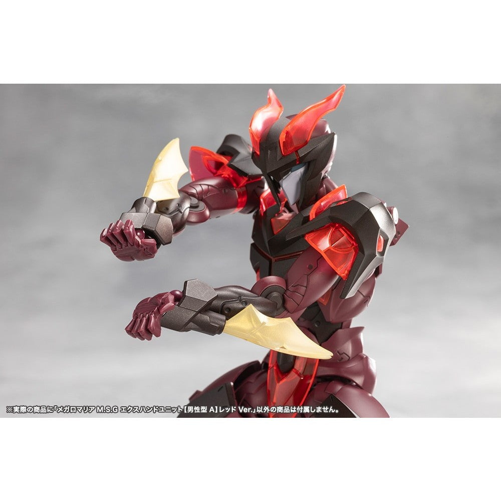 【予約安心出荷】[PTM] メガロマリアM.S.G エクスハンドユニット【男性型A】レッドVer. 無限邂逅メガロマリア プラモデル用アクセサリ(CX044) コトブキヤ(2026年6月)