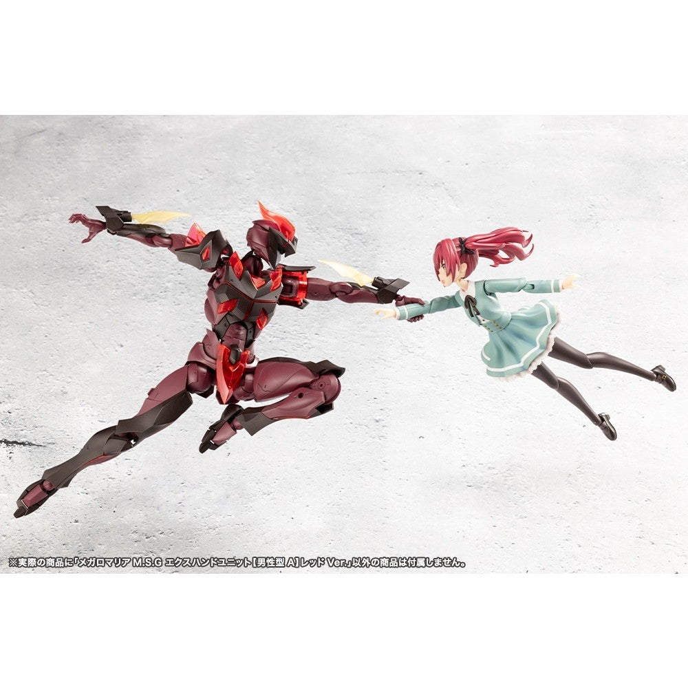 【新品】【お取り寄せ】[PTM] メガロマリアM.S.G エクスハンドユニット【男性型A】レッドVer. 無限邂逅メガロマリア プラモデル用アクセサリ(CX044) コトブキヤ(20260625)