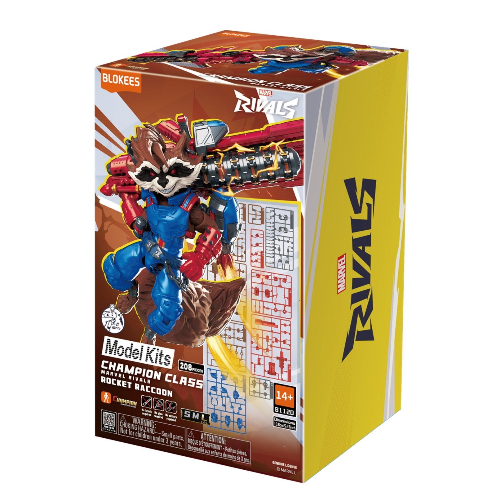 【新品即納】[PTM] Marvel CC08 ロケット・ラクーン MARVEL COMICS(マーベル・コミック) プラモデル(531688) Blokees(ブローキーズ)(20260405)