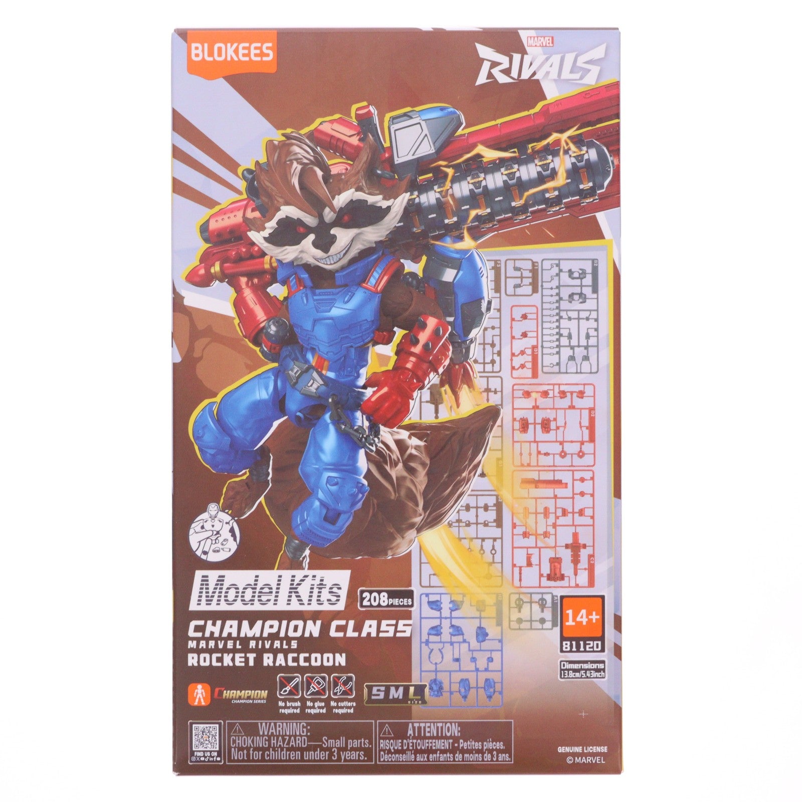 【中古即納】[PTM] Marvel CC08 ロケット・ラクーン MARVEL COMICS(マーベル・コミック) プラモデル(531688) Blokees(ブローキーズ)(20260405)