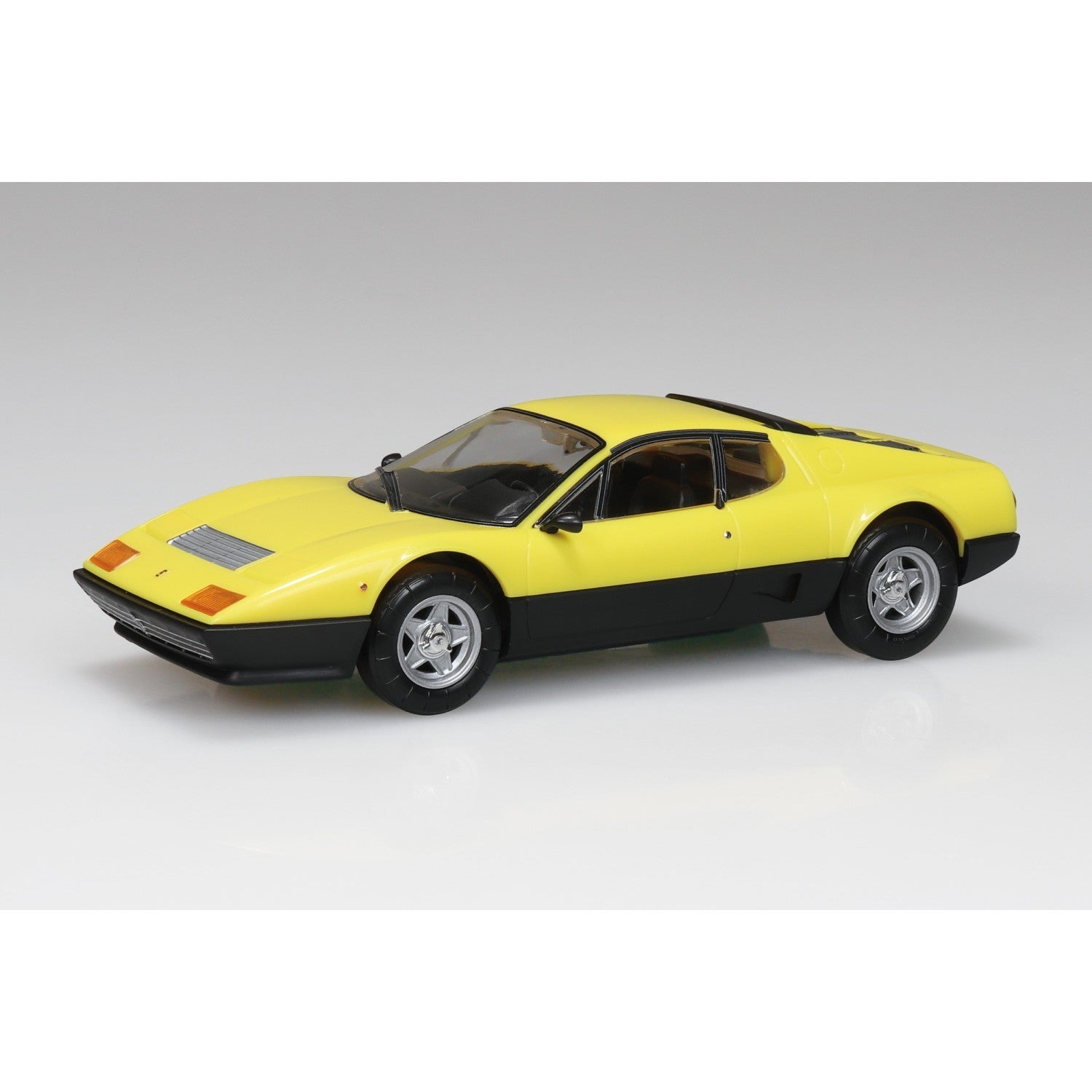 【新品】【お取り寄せ】[PTM] 楽プラ スナップキット No.26-YW 1/32 フェラーリ 512 BB(イエロー) プラモデル(201756) アオシマ(20260808)