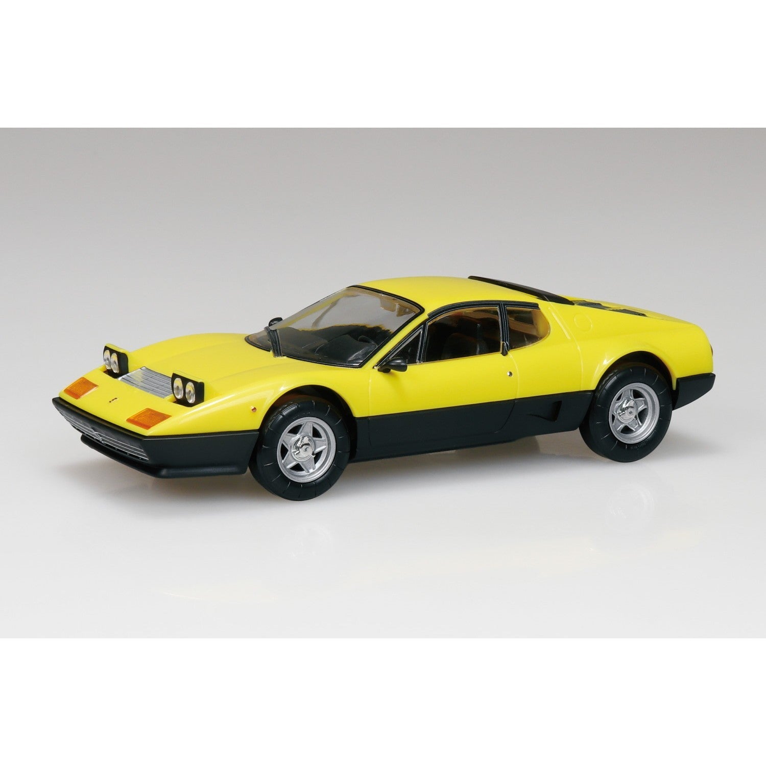 【新品】【お取り寄せ】[PTM] 楽プラ スナップキット No.26-YW 1/32 フェラーリ 512 BB(イエロー) プラモデル(201756) アオシマ(20260808)